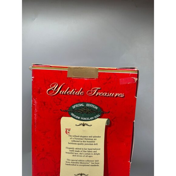 Yuletide treasures genuine porcelain doll Anna 1996 special edition holly READ - Picture 7 of 8